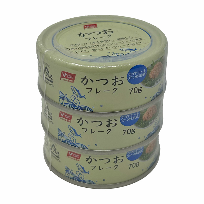 かつおフレーク3缶パック