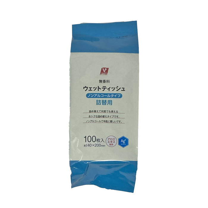 ウェットティッシュ　詰替用　ノンアルコールタイプ